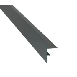 Profilé finition clipsable 70 mm 2,40 m Anthracite | Jouplast