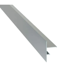 Profilé finition clipsable 70 mm 2,40 m Gris alu | Jouplast