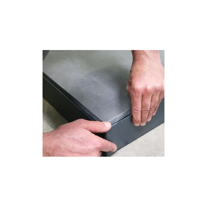 Jonction angle sortant profilé 100 mm Blanc Perle | Jouplast