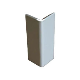 Jonction angle sortant profilé 140 mm Gris alu | Jouplast