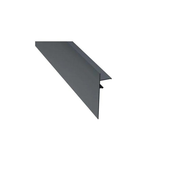 Profilé finition clipsable 140 mm 2,40 m Anthracite | Jouplast