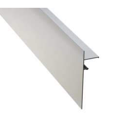 Profilé finition clipsable 140 mm 2,40 m Gris alu | Jouplast