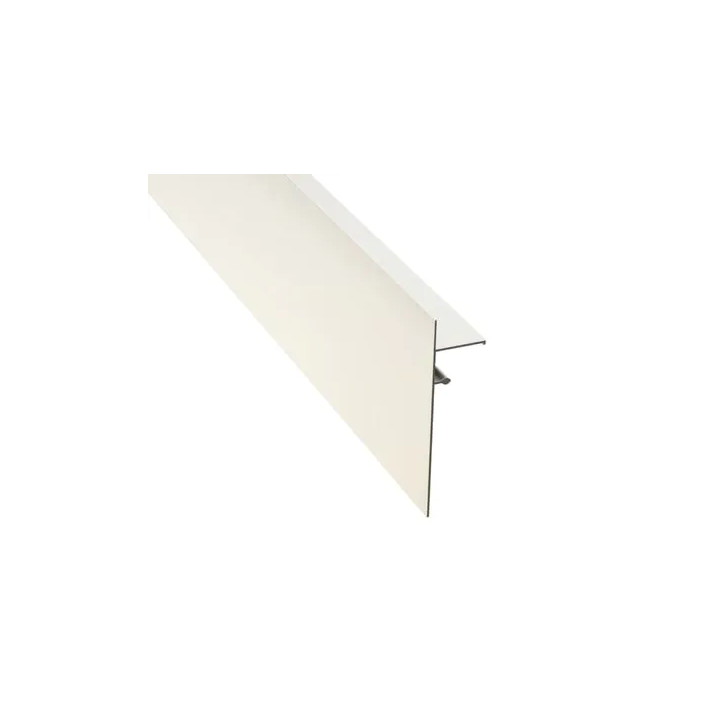 Profilé finition clipsable 140 mm 2,40 m Blanc Perlé | Jouplast