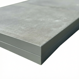 Profilé finition 240x10 cm retombée 8 cm Gris alu | YEED