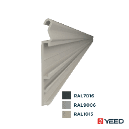Rallonge profilé finition 240x5 cm Anthracite 7016 | YEED
