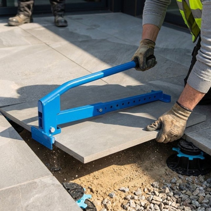 Porte-dalle réglable 30 à 70 cm pour carrelage | Jouplast