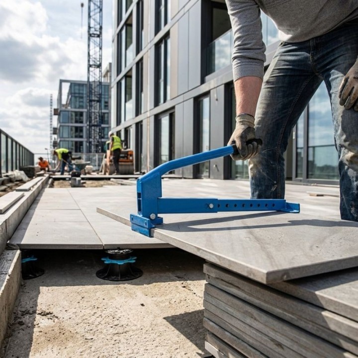 Porte-dalle réglable 30 à 70 cm pour carrelage | Jouplast