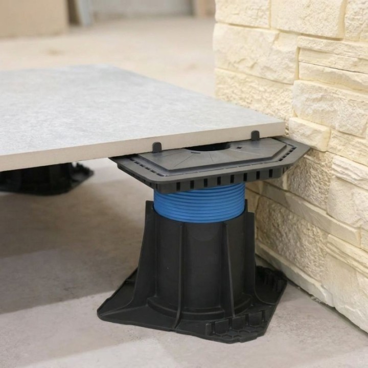 Plaque à dalle plot terrasse 218x218 mm CLEMAN | Jouplast
