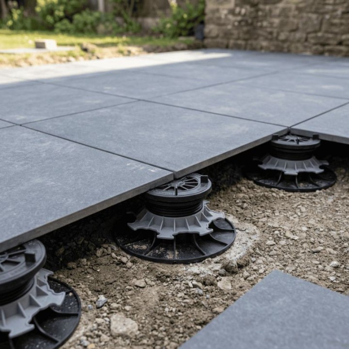 Plot autonivelant 65/95 mm terrasse dalle ESSENTIEL | Jouplast