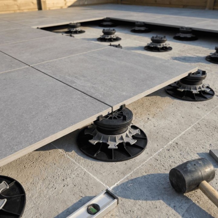 Plot autonivelant 65/95 mm terrasse dalle ESSENTIEL | Jouplast