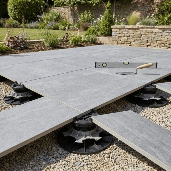 Plot autonivelant 65/95 mm terrasse dalle ESSENTIEL | Jouplast