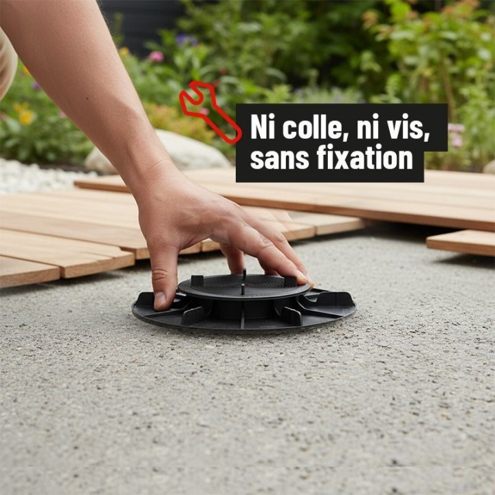Plot réglable 20/30 mm terrasse dalle ESSENTIEL | Jouplast