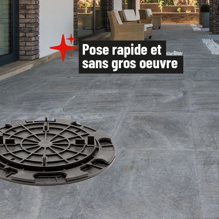 Plot terrasse dalle réglable 8/20 mm - Gamme ESSENTIEL