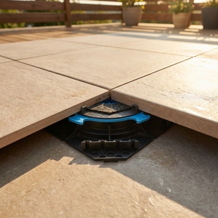 Plot réglable H28/40 mm terrasse dalle CLEMAN | Jouplast