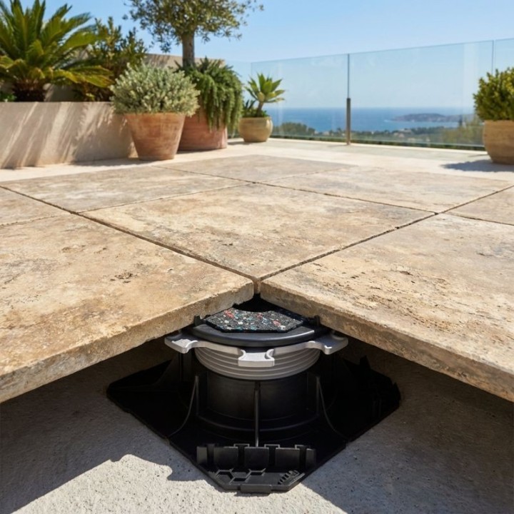 Plot autonivelant H55/80 mm terrasse dalle CLEMAN | Jouplast