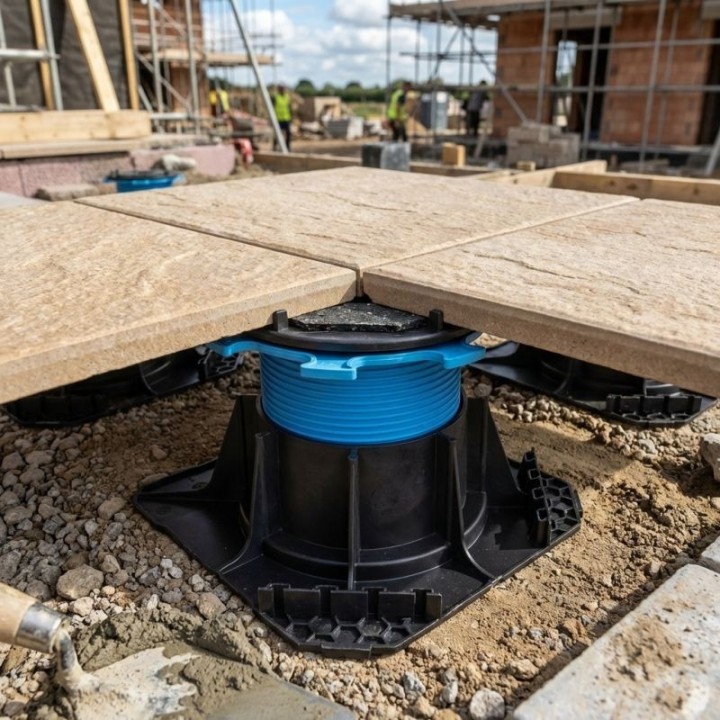Plot réglable H80/130 mm terrasse dalle CLEMAN | Jouplast