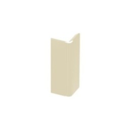 Jonction angle sortant profilé 70 mm Blanc Perle | Jouplast